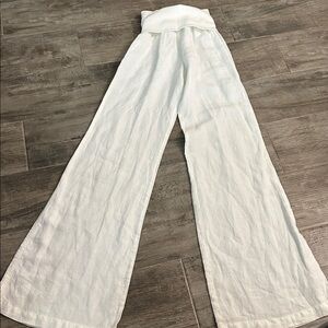 Bella Dahl Fold over Linen Pants sz S